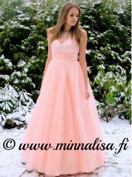 HETI Vanhojentanssipuku MPD58 HOT PINKKI KOKO 36 ALE